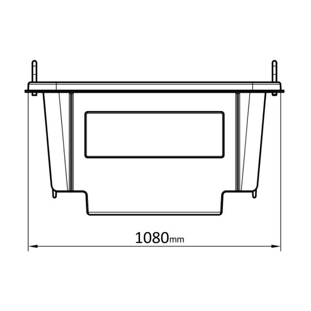 250 Litre Euro Crane Lift Mortar Tub