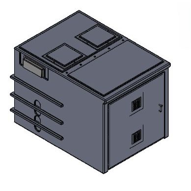 3000 Litre GRP Pump Enclosure with built in Tank, CAT 5 AB air gap