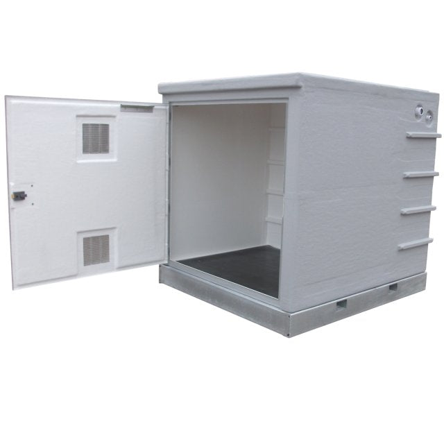 4000 Litre GRP Pump Enclosure with built in Tank, AG air gap