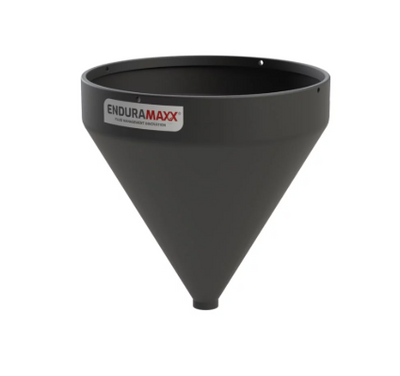 Enduramaxx 2000 Litre Cone Tank Open Top with 60° base Black