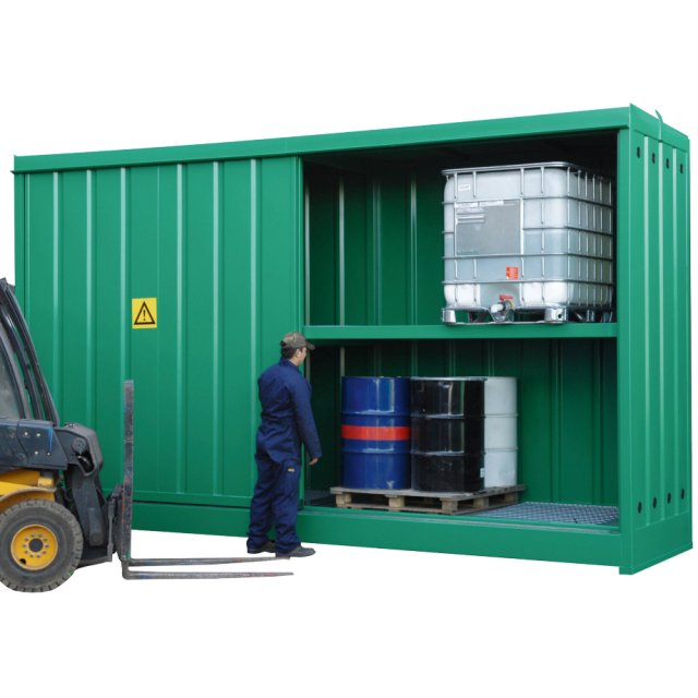 Steel Bunded IBC, Drum Store, DPU32-8