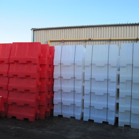 EVO corner section for Evo 1m and 1.5m Safety Barriers, Red