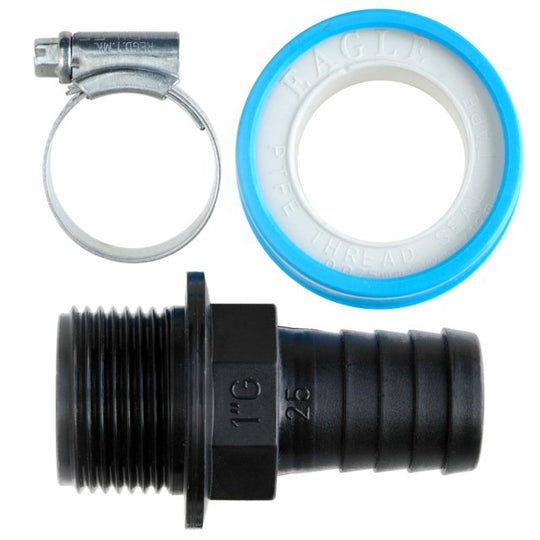 Hosetail Kit 1 for 1' outlet (1' x 25mm)