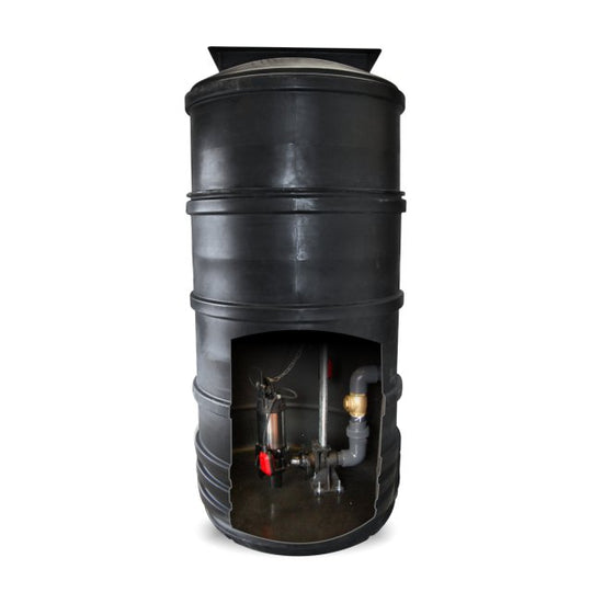Sewage Pumping Station, Single Pump, 3500 litre tank