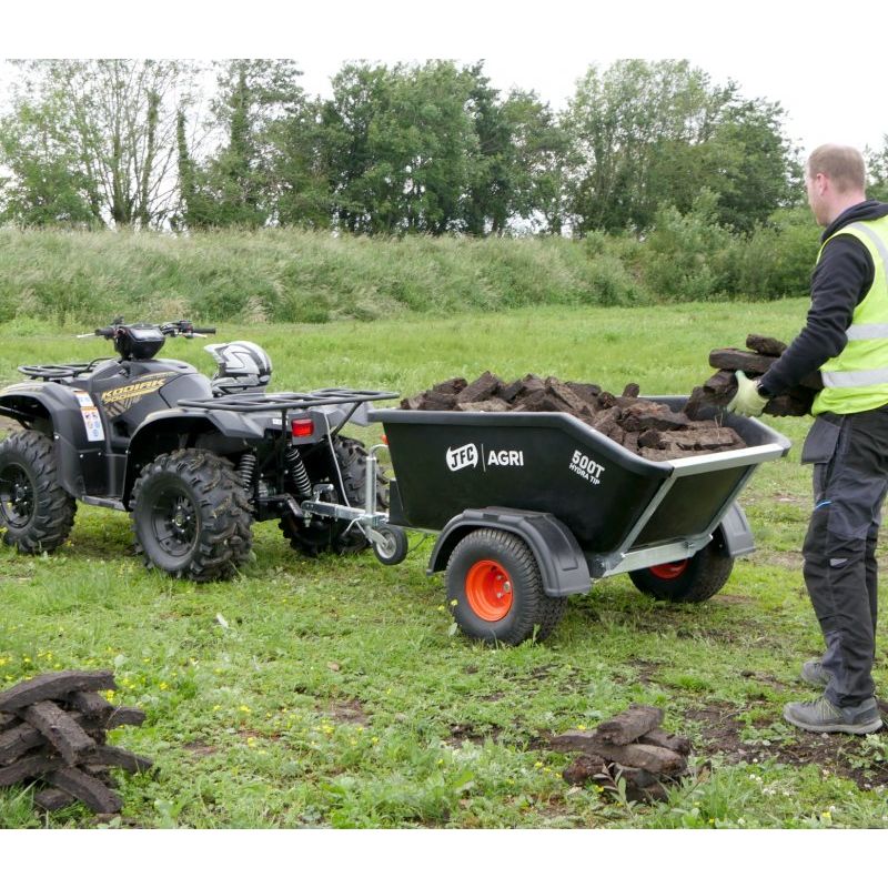 500 Litre ATV Hydraulic Tipping Trailer