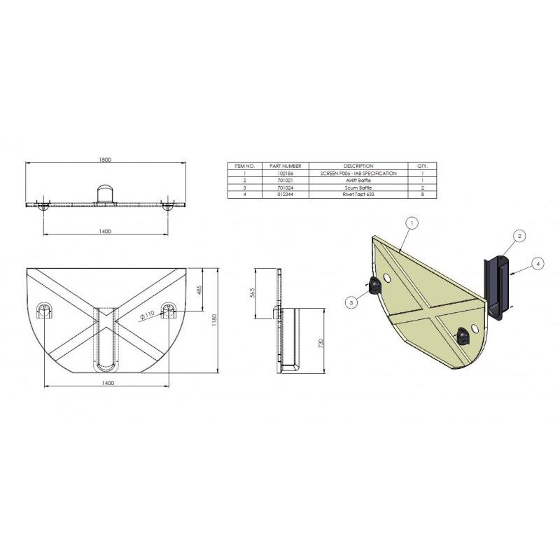 Biotec P6 Screen Assembly