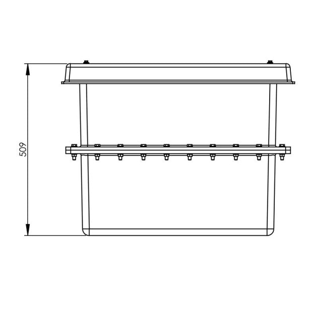 125 Litre GRP Water Tank - Two Piece Insulated