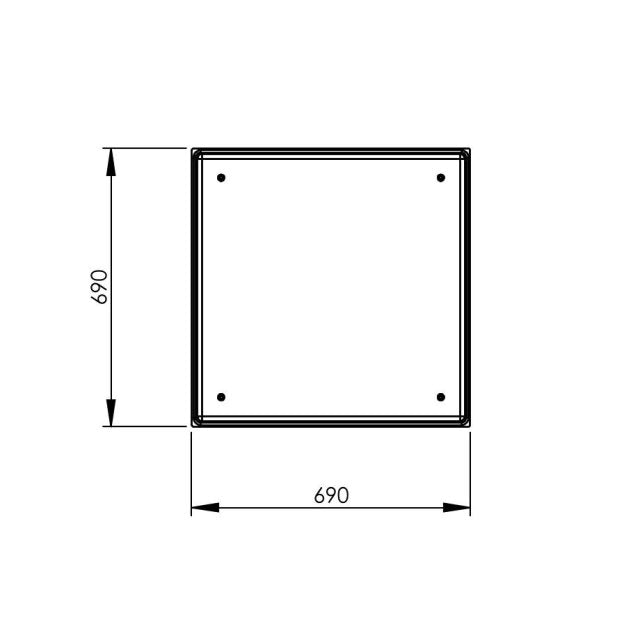 305 Litre GRP Water Tank - Two Piece Insulated