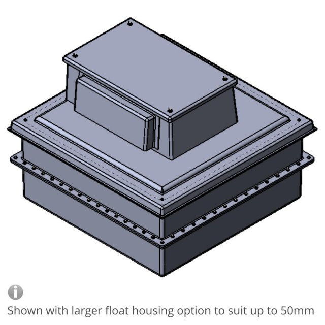 500 Litre Type AB Air Gap GRP Water Tank - Two Piece Insulated, Cat 5