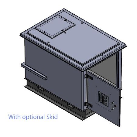 500 Litre GRP Pump Enclosure with built in tank and Triple Pump Max Flow 240L/Min 1500-500