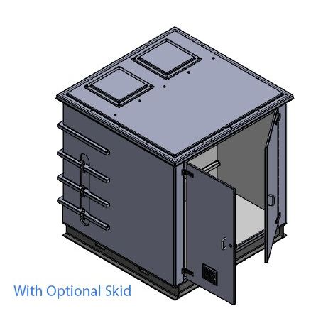 3000 Litre GRP Pump Enclosure with built in tank and Triple Pump Max Flow 240L/Min 8000-3000