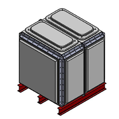 1520 Litre GRP Sectional Water Tank, Totally Internally Flanged (TIF) Divided