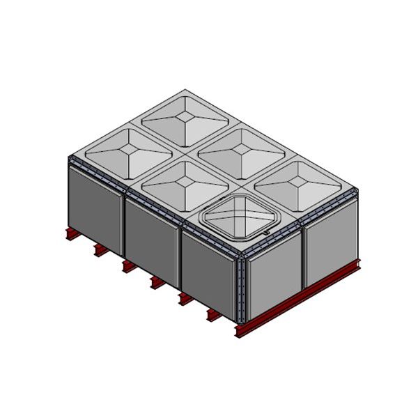 7788 Litre GRP Sectional Water Tank, Totally Internally Flanged (TIF)