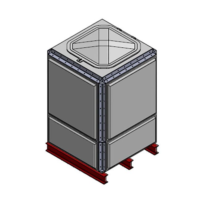 2182 Litre GRP Sectional Water Tank, Totally Internally Flanged (TIF)