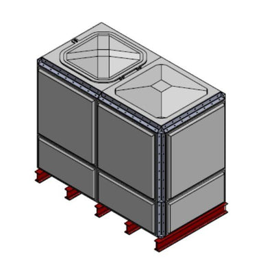 4079 Litre GRP Sectional Water Tank, Totally Internally Flanged (TIF)