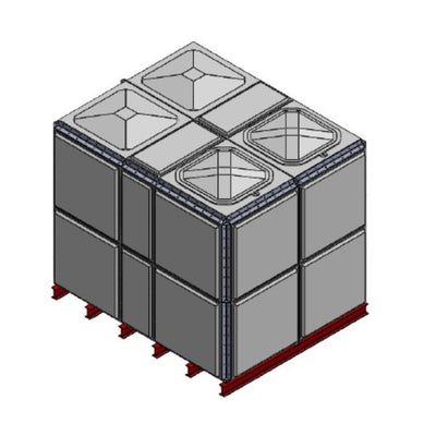 12249 Litre GRP Sectional Water Tank, Totally Internally Flanged (TIF) Divided