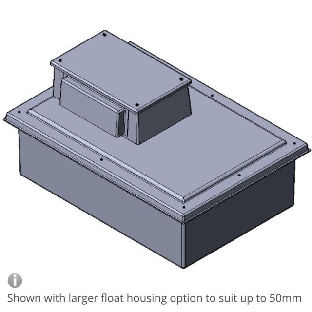 750 Litre Type AB Air Gap GRP Water Tank, Insulated, Cat 5