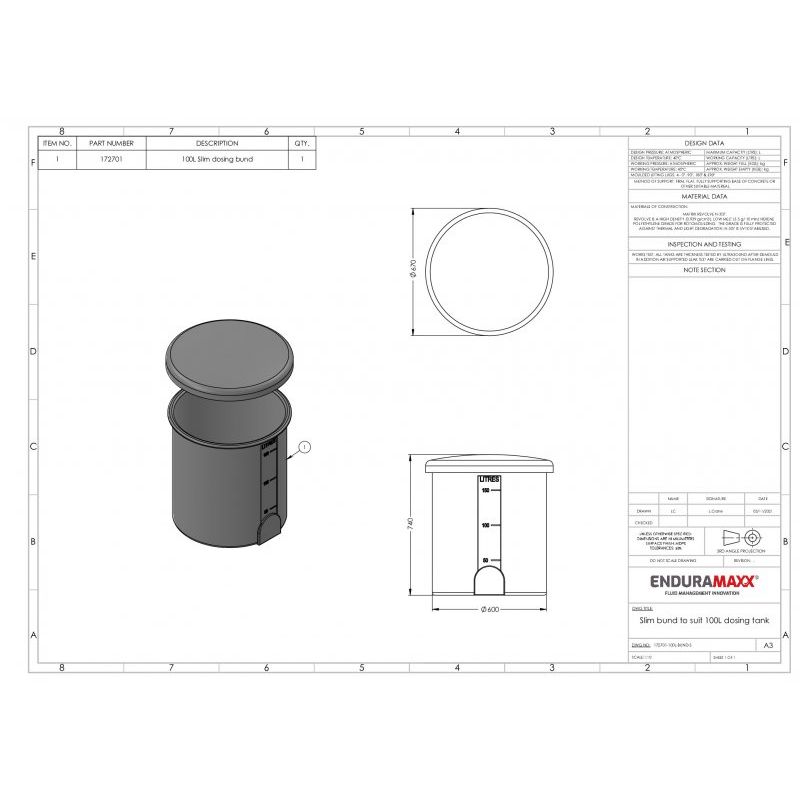 Enduramaxx 150L Batch Mixing Tank
