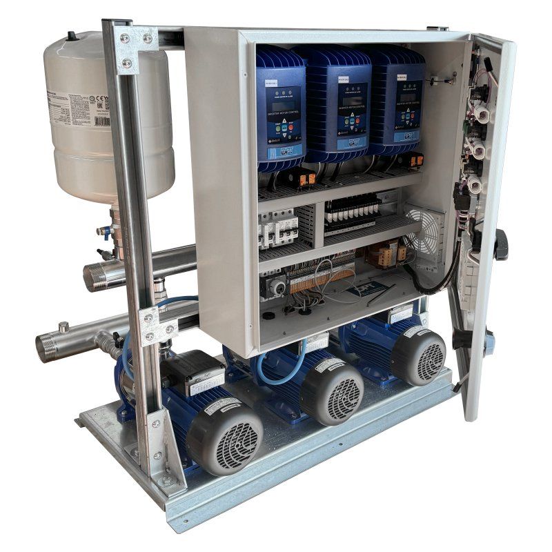 Ebara Triple Variable Speed Booster Set, 225l/min @ 7 Bar With BMS Panel