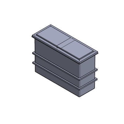 825 litre divided grp tank