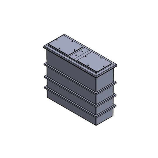 1050 litre divided grp tank