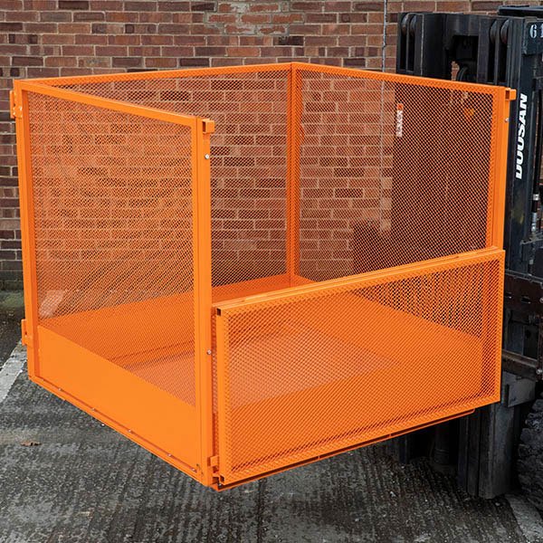 Crane Pallet Fork Cage - Forklift Attachment
