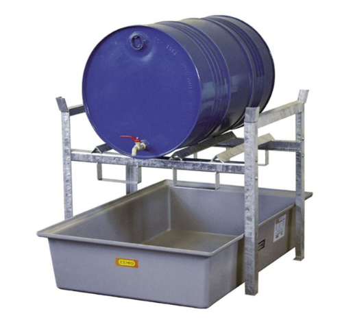 Drum Rack for 1 x 205L Drum with GRP Sump Pallet
