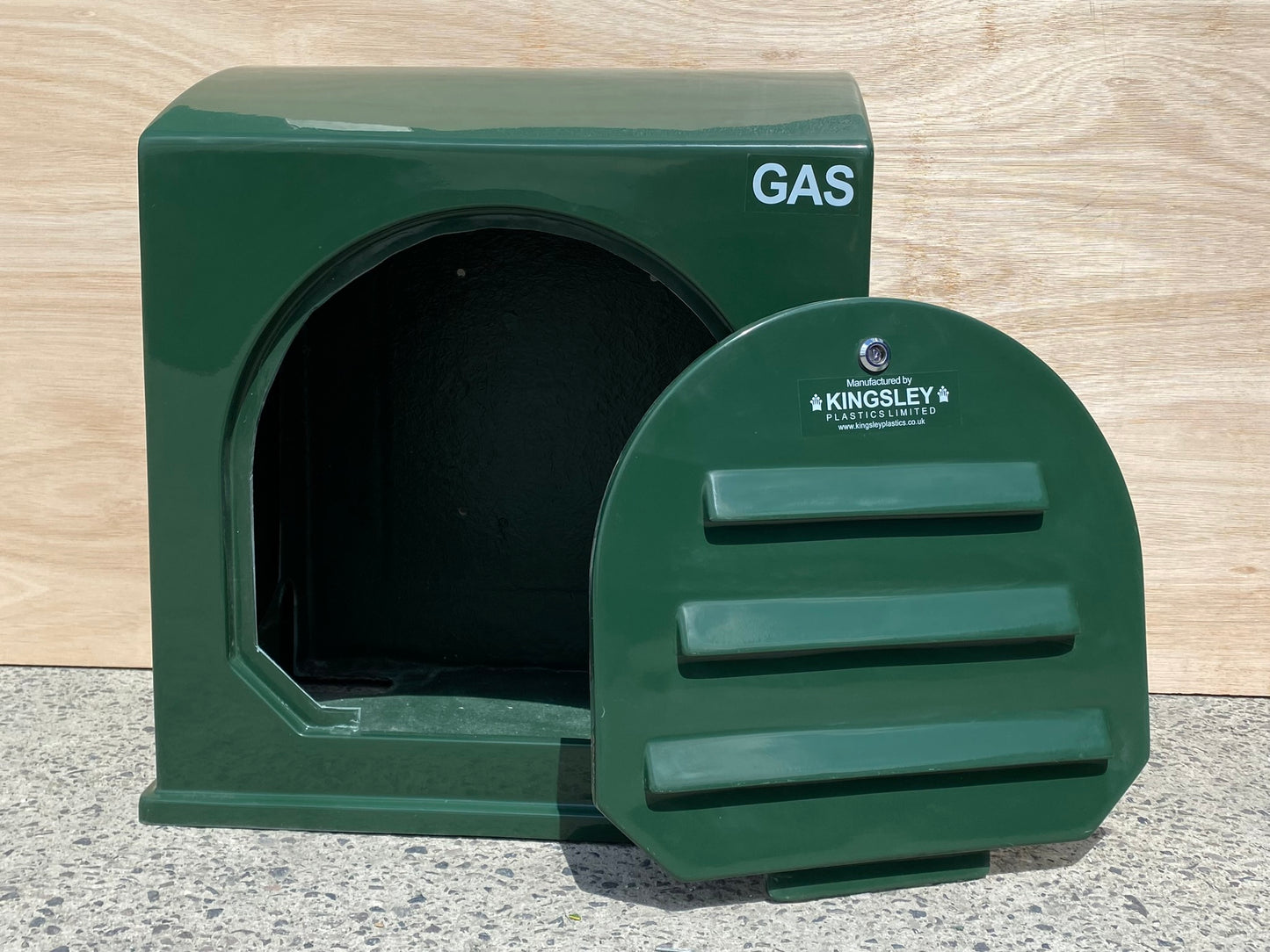 GC2-WM Gas Meter Cabinet - Wall Mounted door open