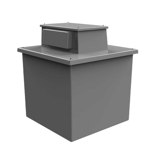 PW1000-1-AB Grey AB Air Gap GRP Water Tank, Insulated, Cat 5