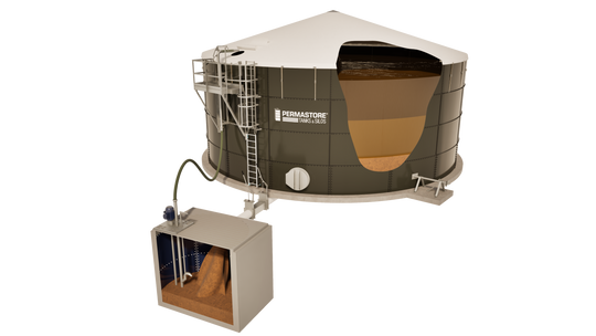 Permastore Slurry Tank - 348 m³ to 50,000 m³