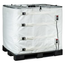IBC Heater for 1000L IBC. 2 x heat bands with individual digital controllers (0-90ºC) FDA Approved IBC Heater for 1000L IBC. 2 x heat bands with individual digital controllers (0-90ºC) FDA Approved