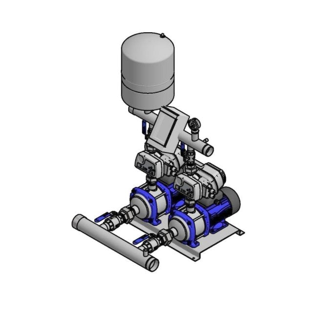 2' Twin Pump Booster Set, 100 l/min @ 5.25 Bar