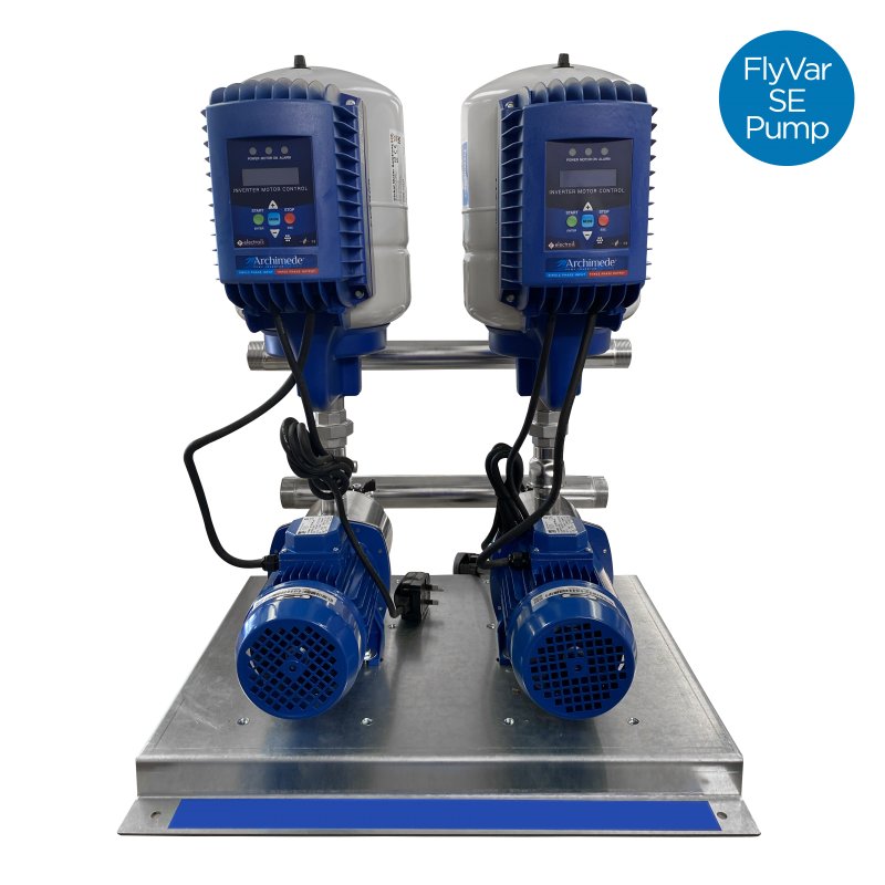 FlyVar Twin Variable Speed Booster Set, 150l/min @ 7.0 Bar