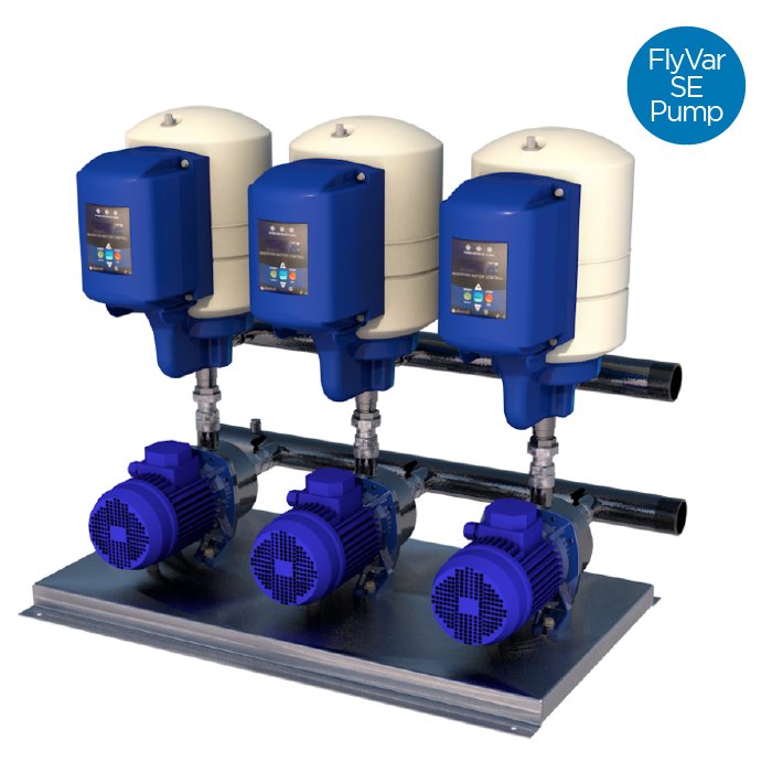 Triple Variable Speed Booster Set, 150 l/min @ 4.5 Bar