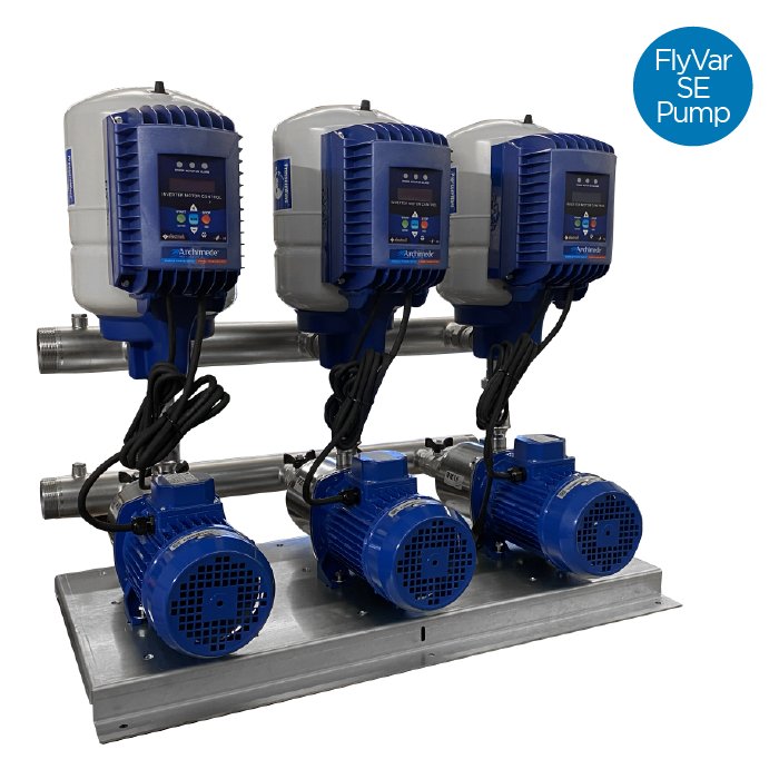 FlyVar Triple Variable Speed Booster Set, 225 l/min @ 7.0 Bar