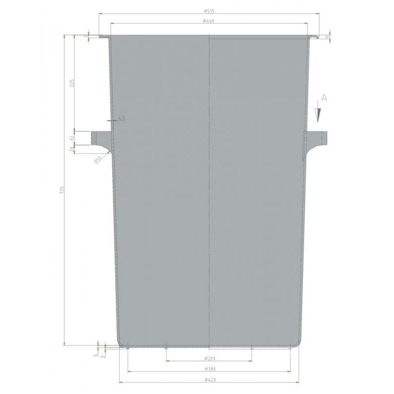 110 Litre Heavy Duty Bins, Pack of 5