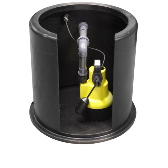 1700 Litre Basement Sump Pump System, 6m Lift - internal view