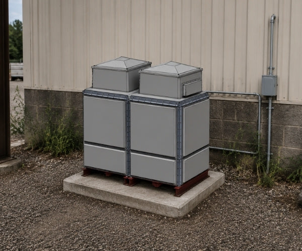 GRP Sectional Divided TIF Airgap Tanks