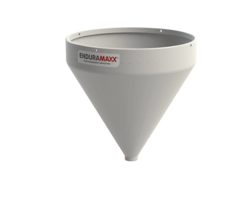 Enduramaxx 2000 Litre Cone Tank Open Top with 60° base Black
