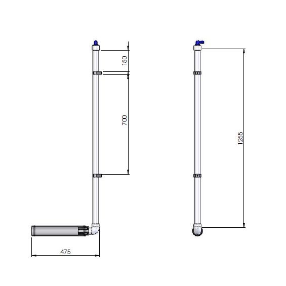 PIPE DIFFUSER 65mm x 400mm