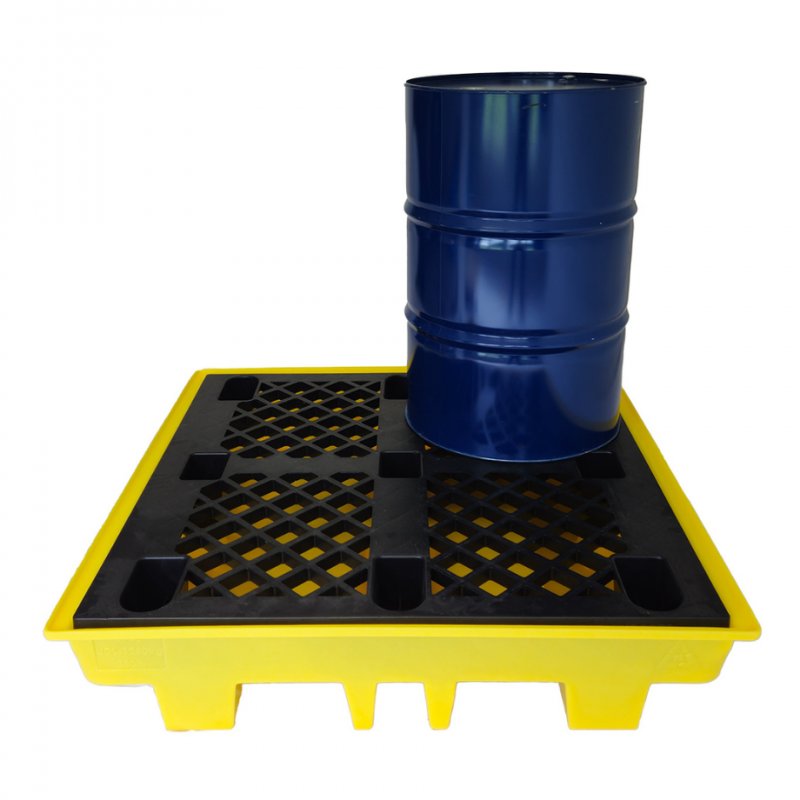 4 Drum Spill Pallet, Low Profile