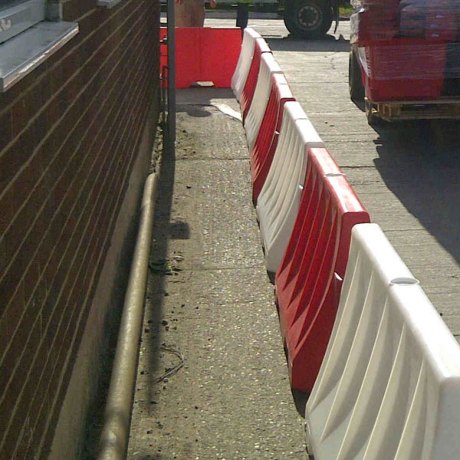 1.6 Metre White Safety Barrier