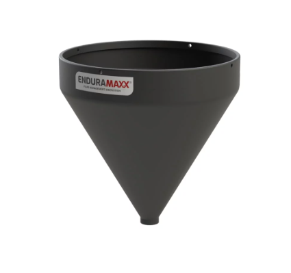 Enduramaxx 2000 Litre Cone Tank Open Top with 60° base Black