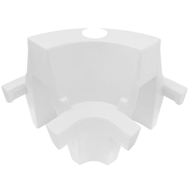 EVO corner section for Evo 1m and 1.5m Safety Barriers, White