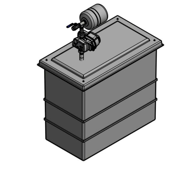 1050 Litre GRP Water Tank Single Set