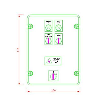 Single Pump Control Panel Single Phase