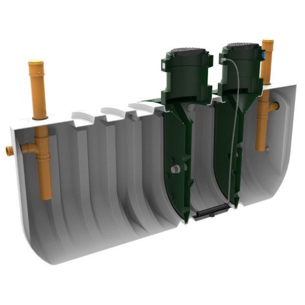 Harlequin CAP12 Sewage Treatment Plant - Cutaway