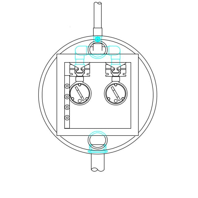 Sewage Pumping Station, Twin Pumps, 1200 litre