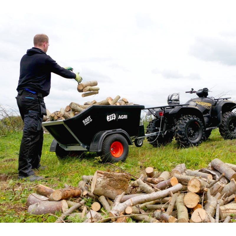 500 Litre ATV Hydraulic Tipping Trailer