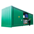 Steel Bunded IBC, Drum Store, DPU96-24, Holds 96 drums or 24 IBC's.
